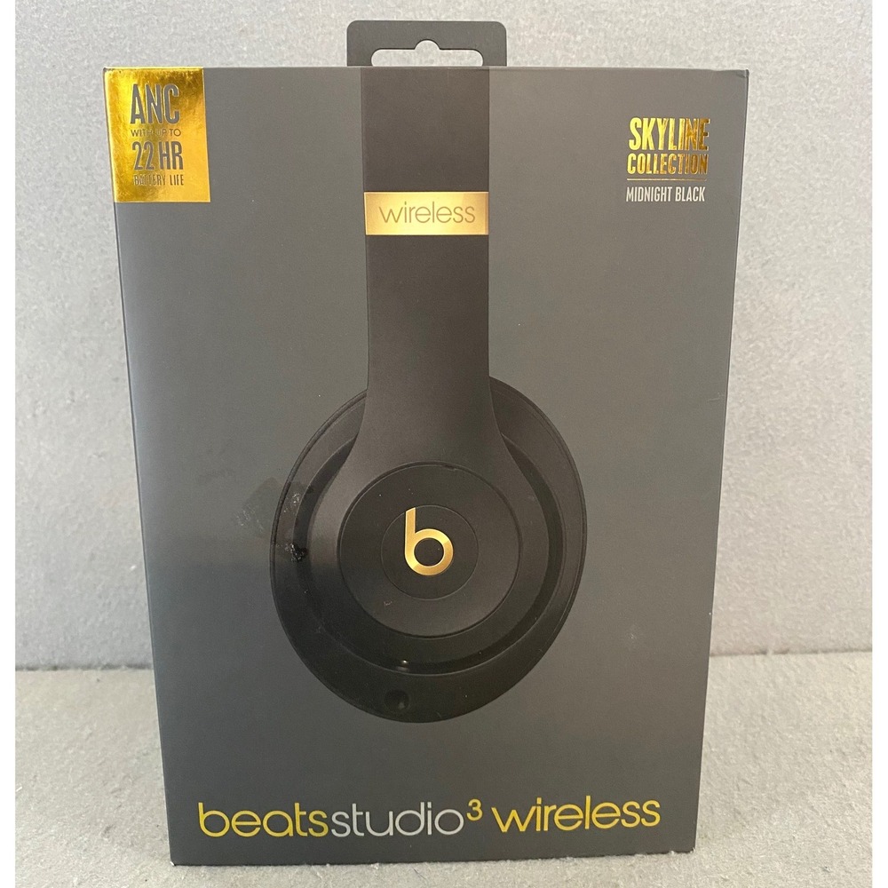 Beats Studio3 Wireless Skyline Collection Midnight Black ANC Over-Ear Headphones